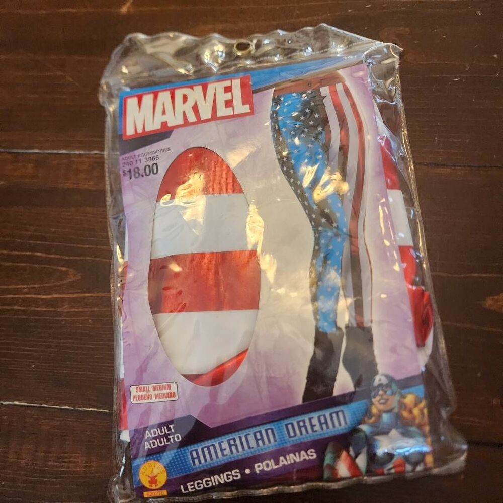 Marvel American Dream Adult Leggings Size Small/ Medium New in Package